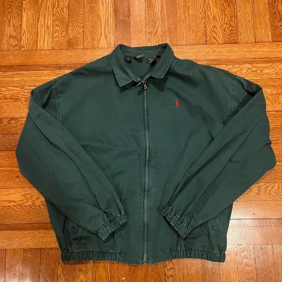 Ralph Lauren Other - Vintage polo Ralph Lauren faded green full zip collared jacket